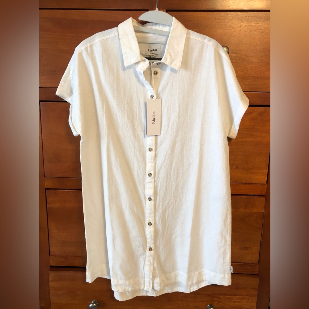 Rhythm classic linen shirt dress